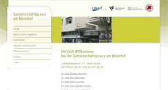 Desktop Screenshot of praxis-meierhof.ch