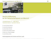 Tablet Screenshot of praxis-meierhof.ch